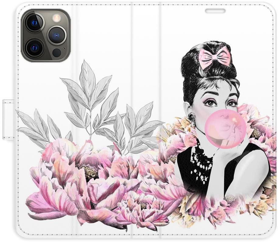 iSaprio flip puzdro Girl with bubble pre iPhone 12/12 Pro