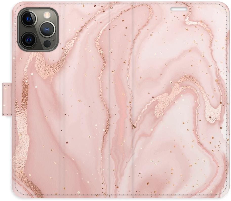 iSaprio flip puzdro RoseGold Marble pre iPhone 12/12 Pro