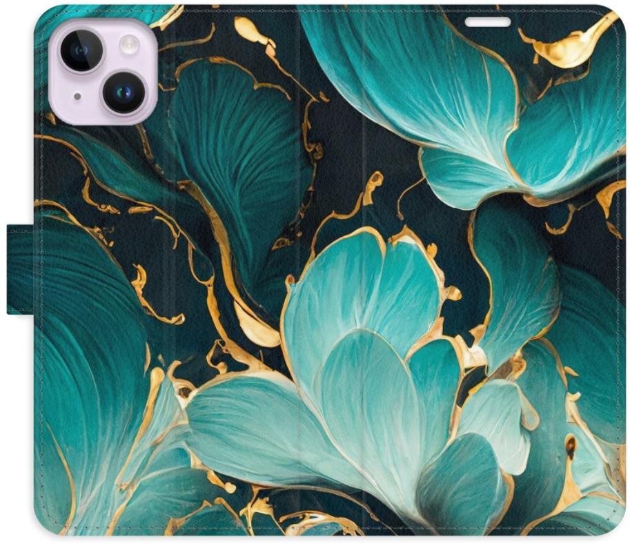 iSaprio flip puzdro Blue Flowers 02 pre iPhone 14 Plus