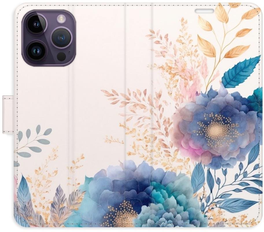 iSaprio flip puzdro Ornamental Flowers 03 na iPhone 14 Pro Max