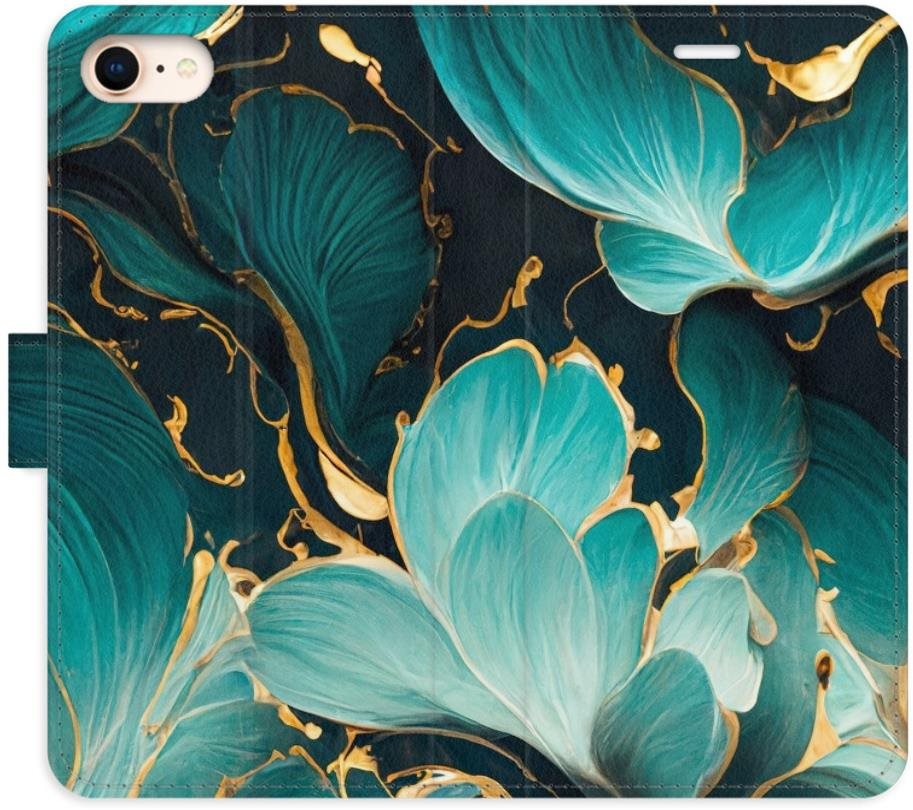 iSaprio flip puzdro Blue Flowers 02 pre iPhone 7/8/SE 2020