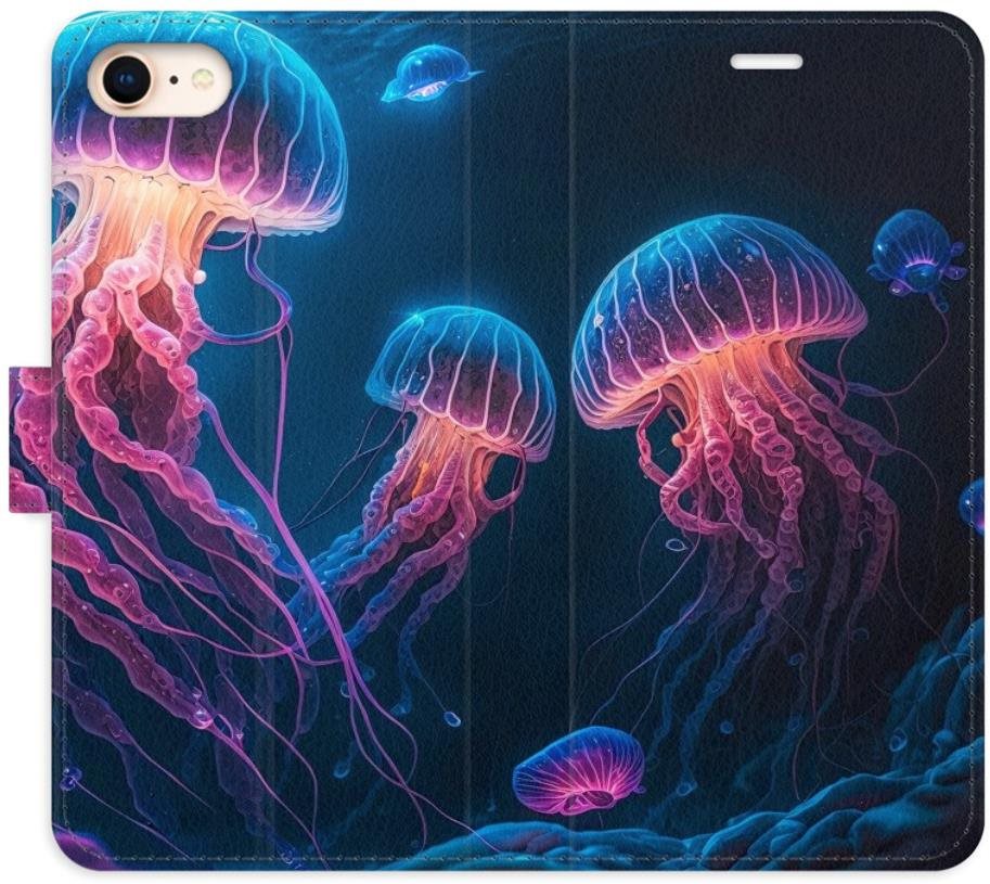 iSaprio flip puzdro Jellyfish pre iPhone 7/8/SE 2020