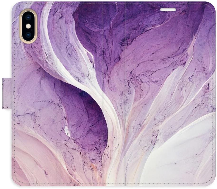 iSaprio flip puzdro Purple Paint pre iPhone X/XS