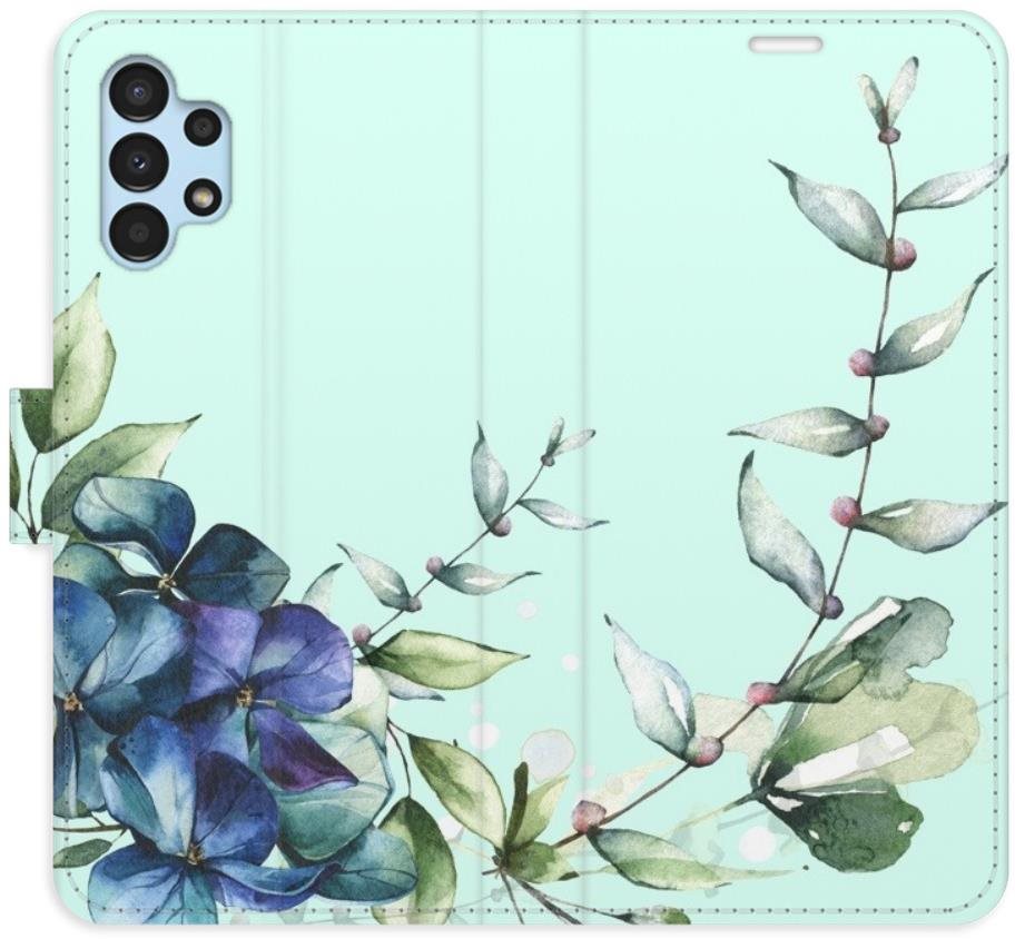 iSaprio flip puzdro Blue Flowers pre Samsung Galaxy A13/ A13 5G