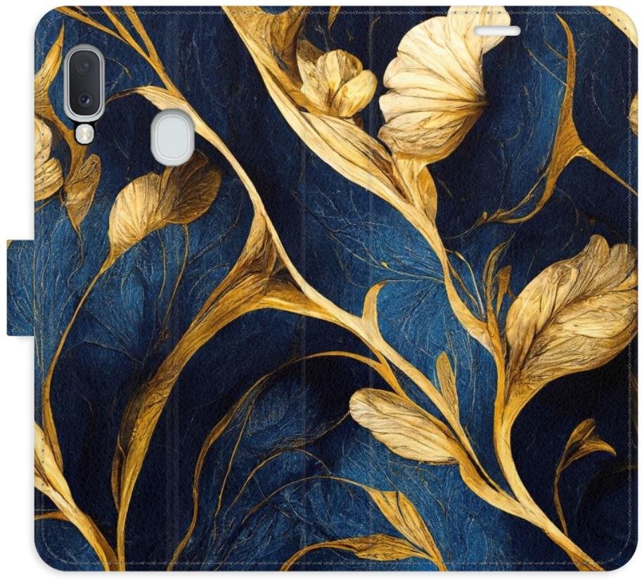 iSaprio flip puzdro GoldBlue pre Samsung Galaxy A20e