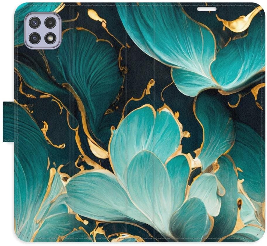 iSaprio flip puzdro Blue Flowers 02 pre Samsung Galaxy A22 5G