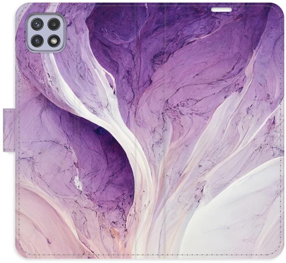 iSaprio flip puzdro Purple Paint pre Samsung Galaxy A22 5G