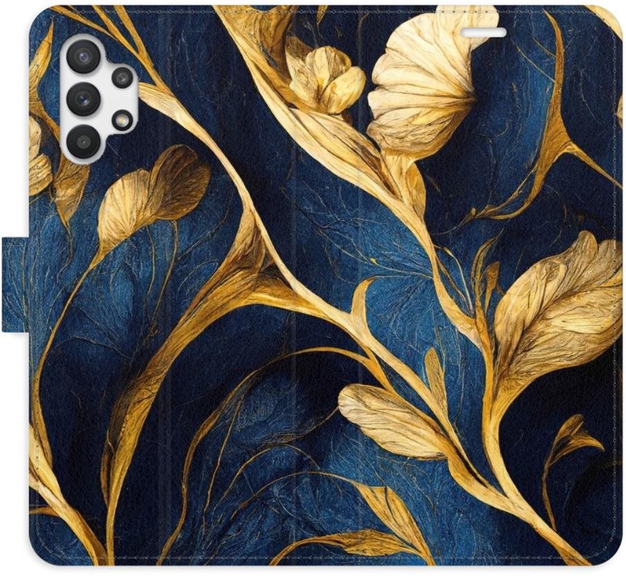 iSaprio flip puzdro GoldBlue pre Samsung Galaxy A32