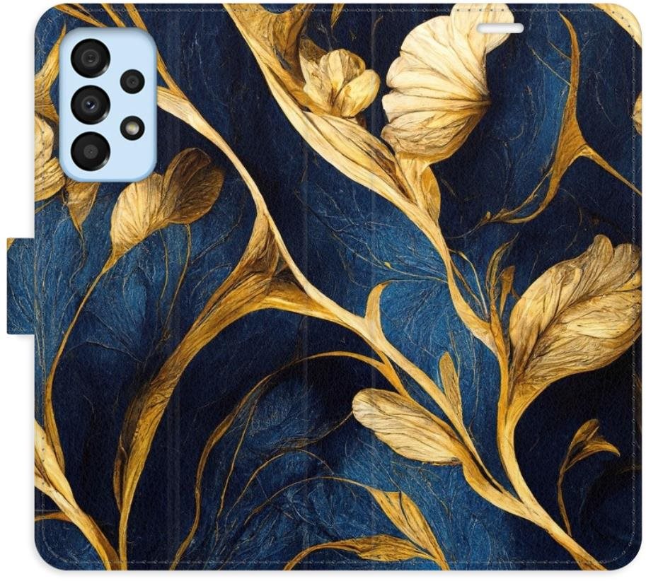 iSaprio flip puzdro GoldBlue pre Samsung Galaxy A33 5G