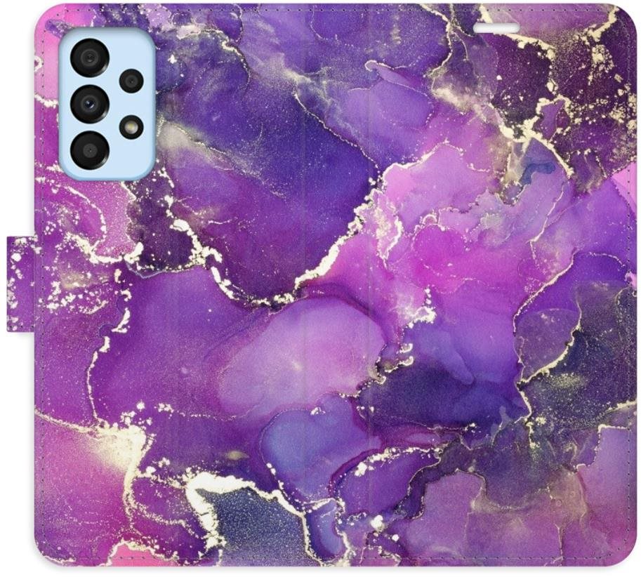 iSaprio flip puzdro Purple Marble pre Samsung Galaxy A33 5G