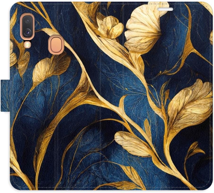 iSaprio flip puzdro GoldBlue pre Samsung Galaxy A40