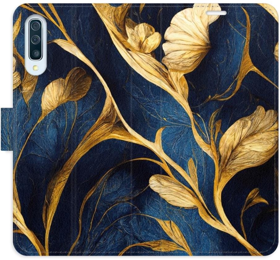 iSaprio flip puzdro GoldBlue na Samsung Galaxy A50