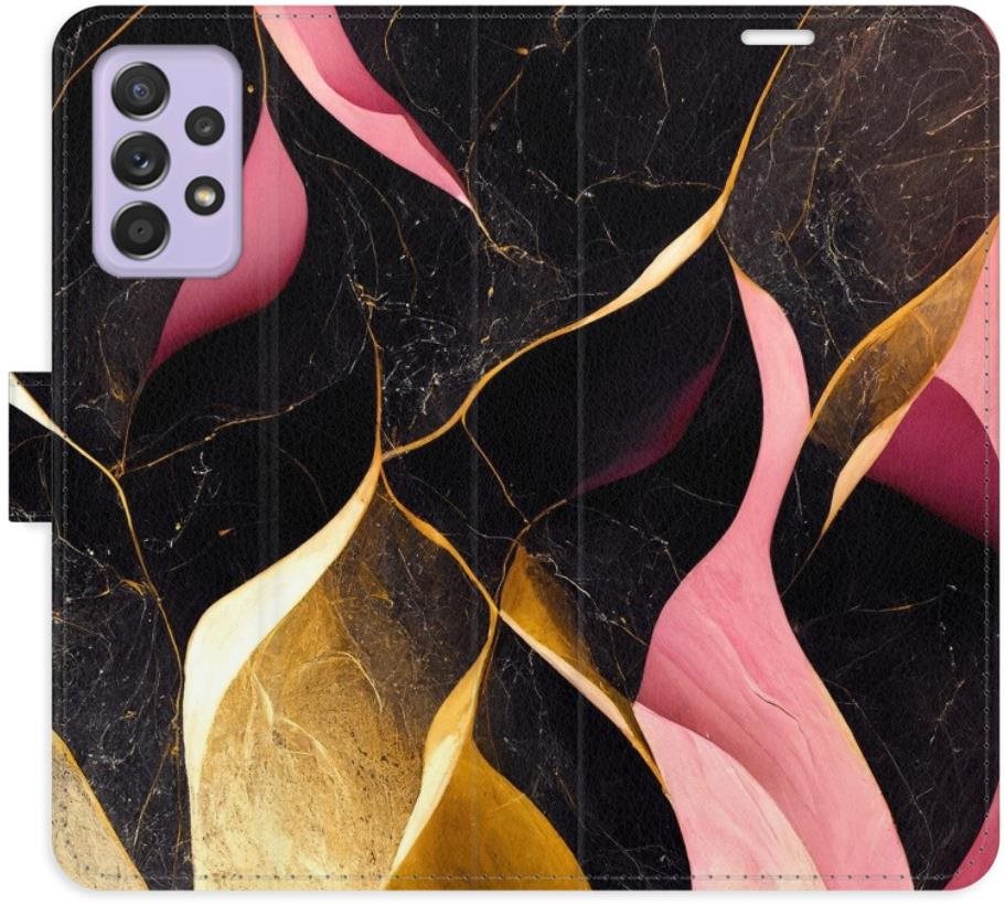 iSaprio flip puzdro Gold Pink Marble 02 pre Samsung Galaxy A52/A52 5G/A52s