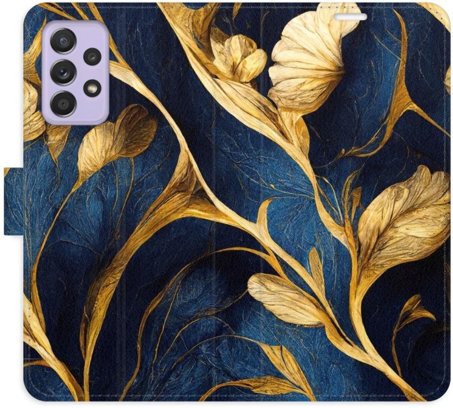 iSaprio flip puzdro GoldBlue na Samsung Galaxy A52 / A52 5G / A52s