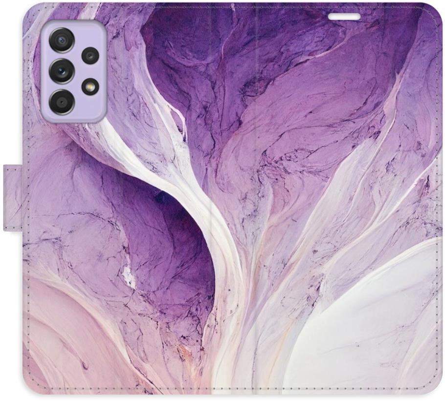 iSaprio flip puzdro Purple Paint pre Samsung Galaxy A52/A52 5G/A52s