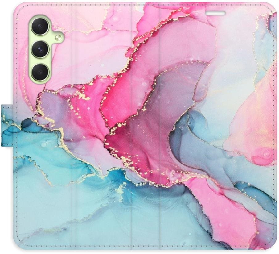 iSaprio flip puzdro PinkBlue Marble pre Samsung Galaxy A54 5G