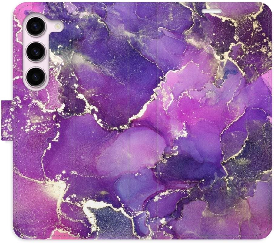 iSaprio flip puzdro Purple Marble pre Samsung Galaxy S23 5G