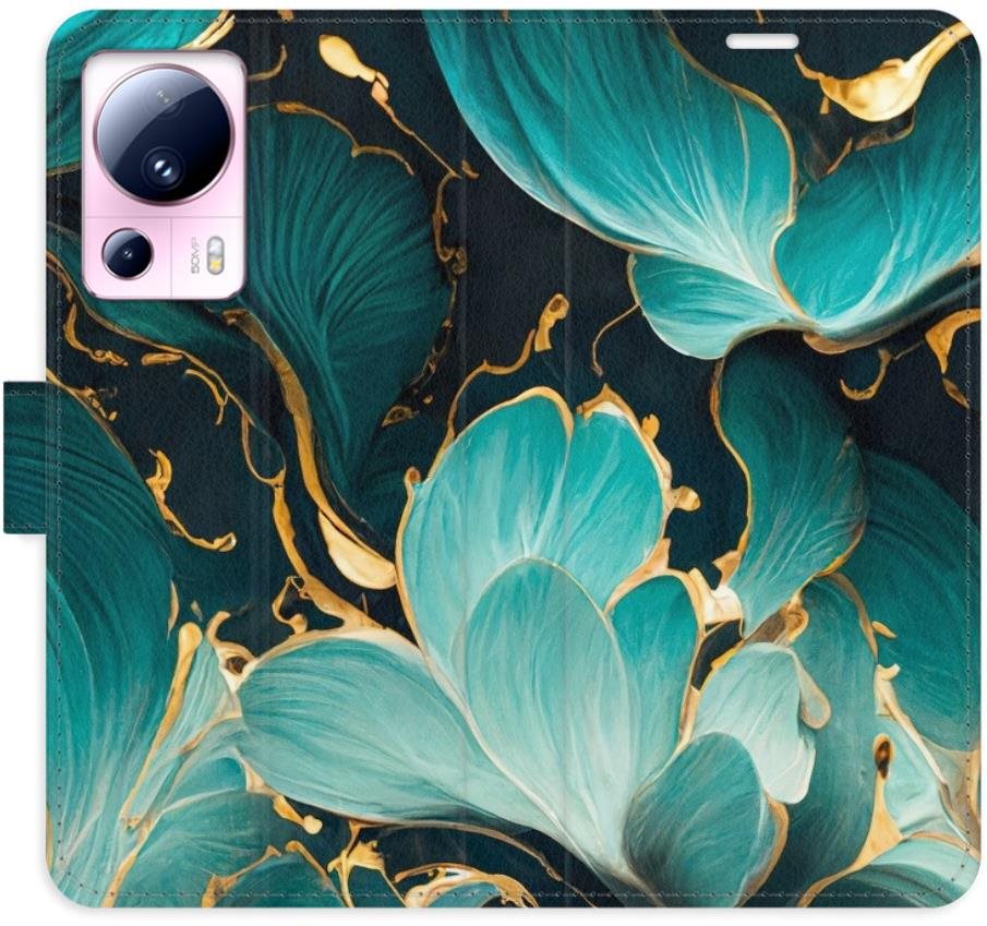 iSaprio flip puzdro Blue Flowers 02 na Xiaomi 13 Lite