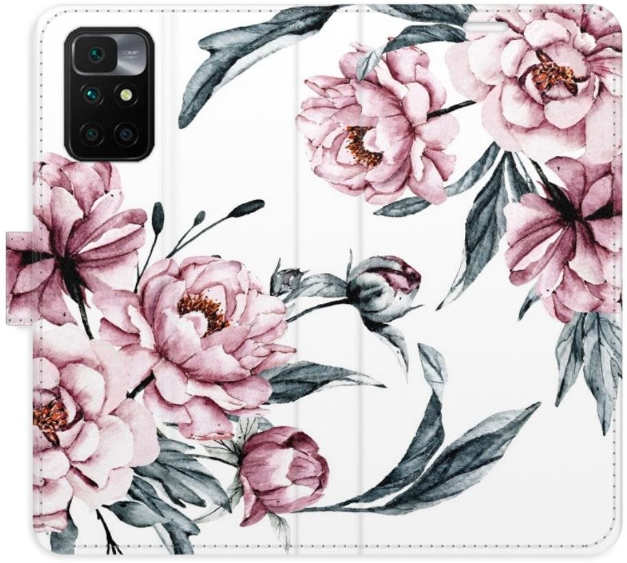 iSaprio flip puzdro Pink Flowers pre Xiaomi Redmi 10