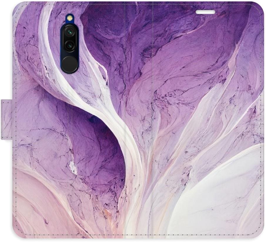 iSaprio flip puzdro Purple Paint pre Xiaomi Redmi 8