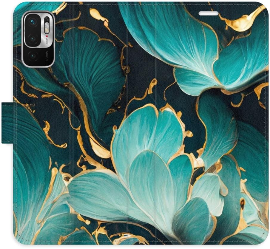 iSaprio flip puzdro Blue Flowers 02 pre Xiaomi Redmi Note 10 5G