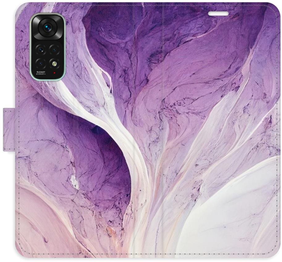 iSaprio flip puzdro Purple Paint na Xiaomi Redmi Note 11/Note 11S