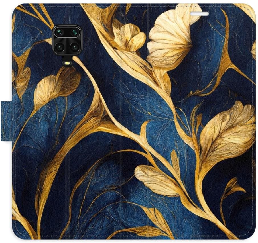 iSaprio flip puzdro GoldBlue pre Xiaomi Redmi Note 9 Pro/Note 9S
