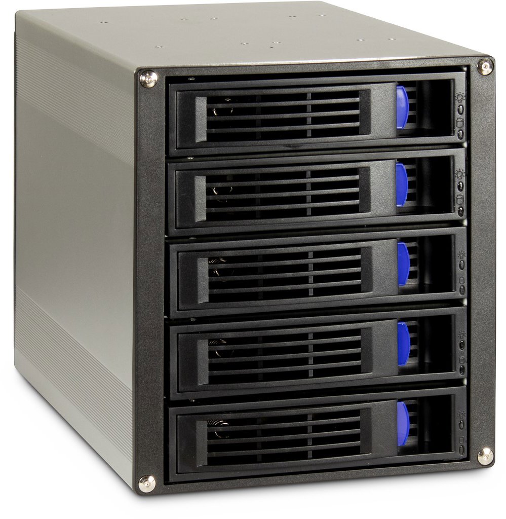 Inter-Tech ST-5255 pre 5× 2,5/3,5" SATA/SAS do 5,25" pozície