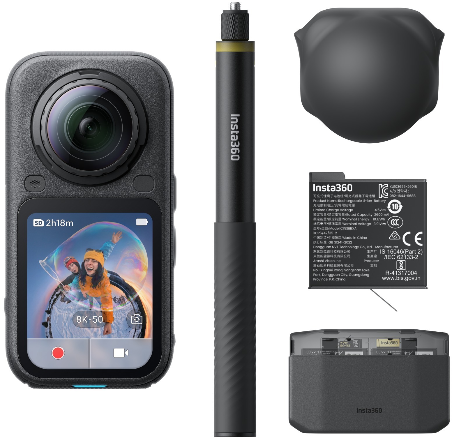 Insta360 X6 Essentials Bundle Midnight Black