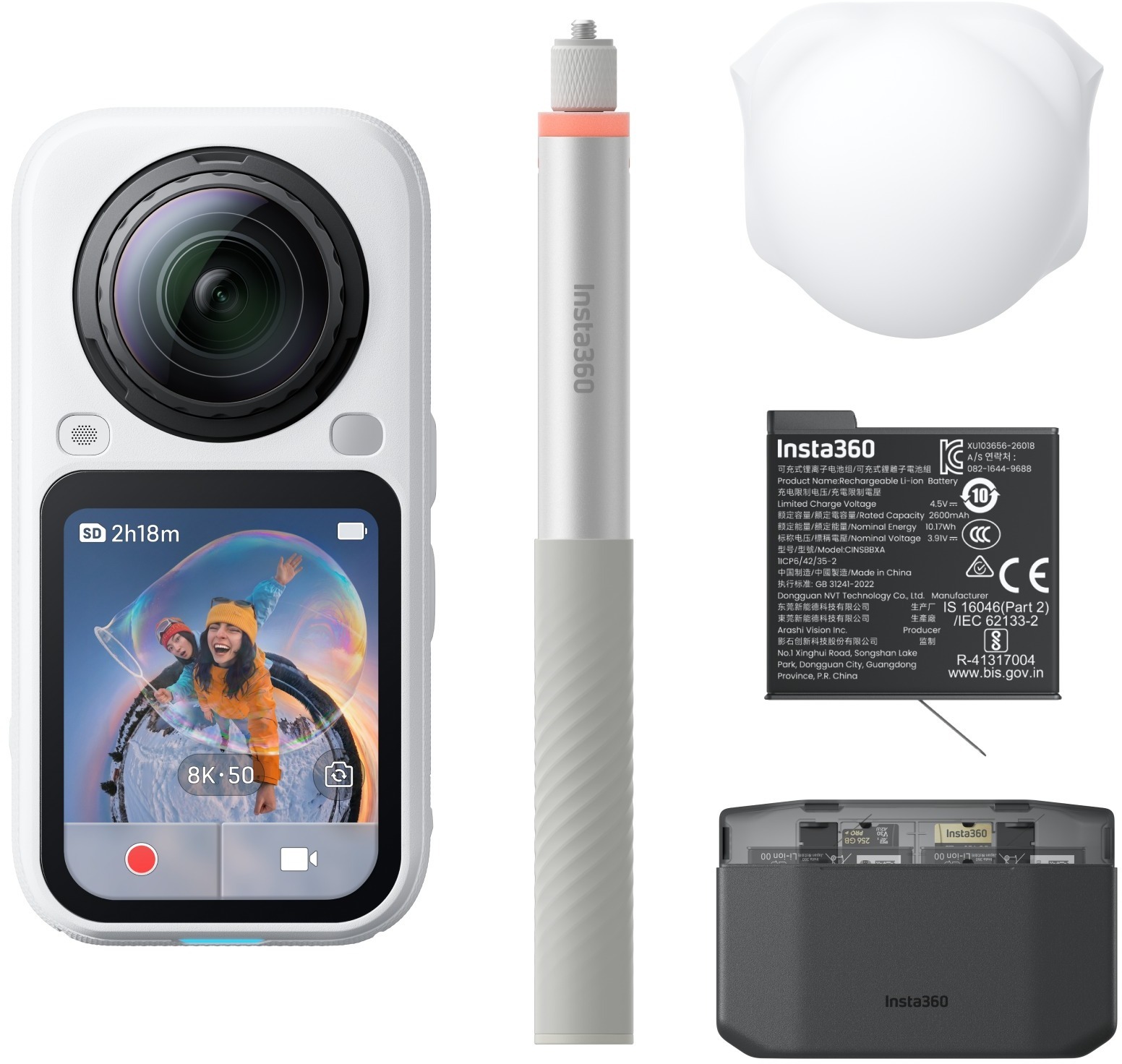Insta360 X6 Essentials Bundle Arctic White
