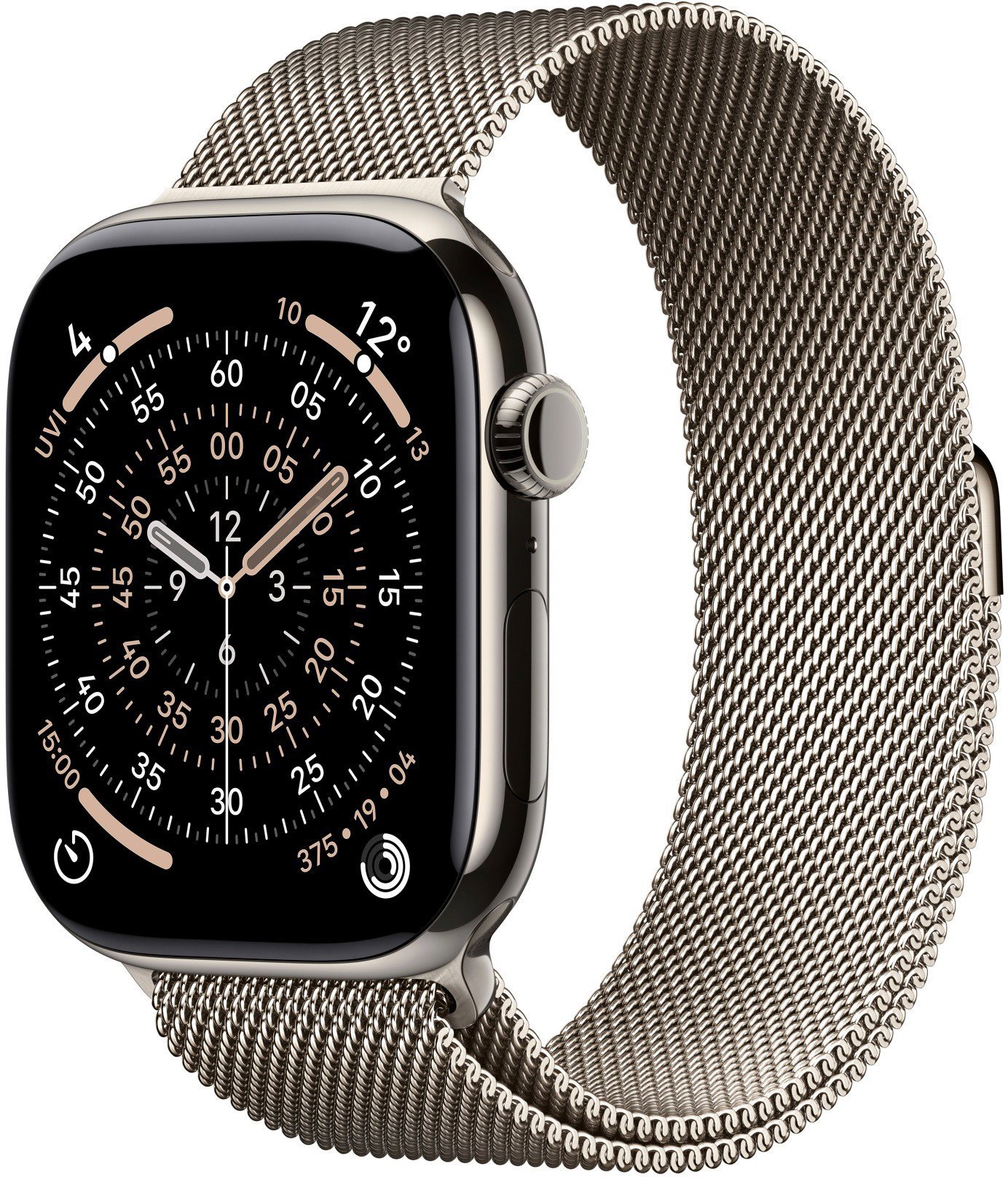 Apple Watch Series 11 Cellular 42 mm Prírodný titán s prírodným milánskym ťahom