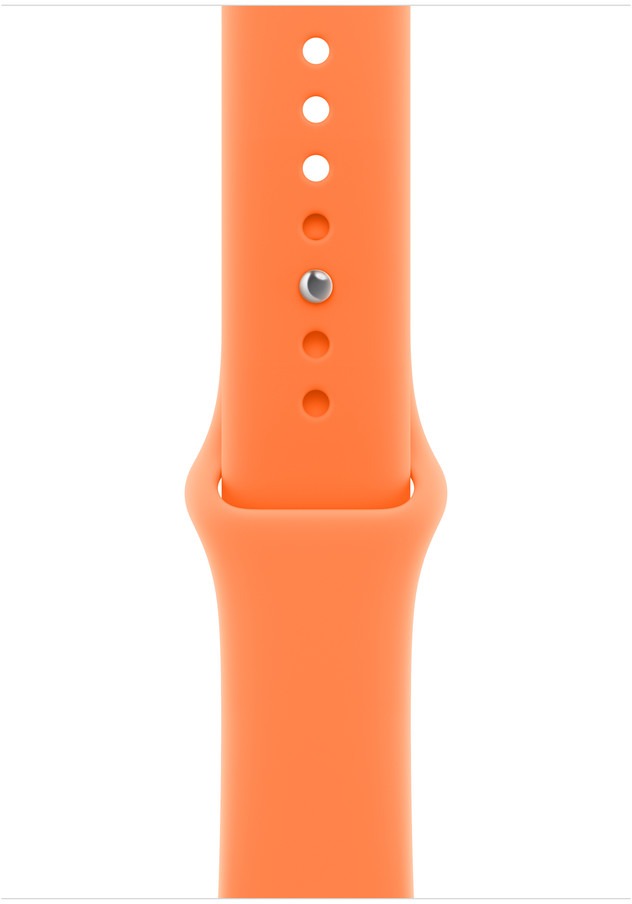 Apple Watch 46 mm mandarínkový športový remienok – M/L