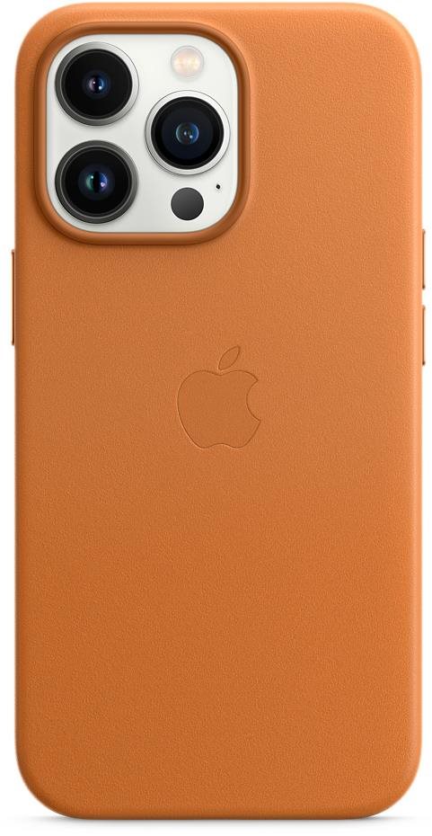 Apple iPhone 13 Pro Max Kožený kryt s MagSafe zlatohnedý