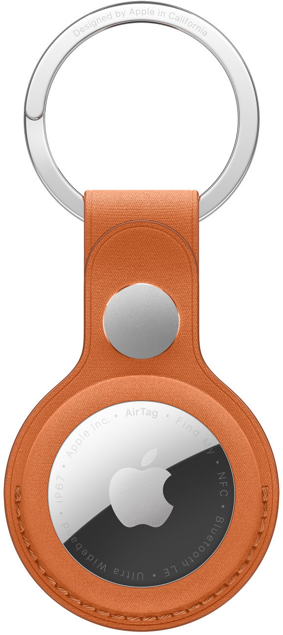 Apple Kľúčenka z tkaniny FineWoven na AirTag líškovo oranžová