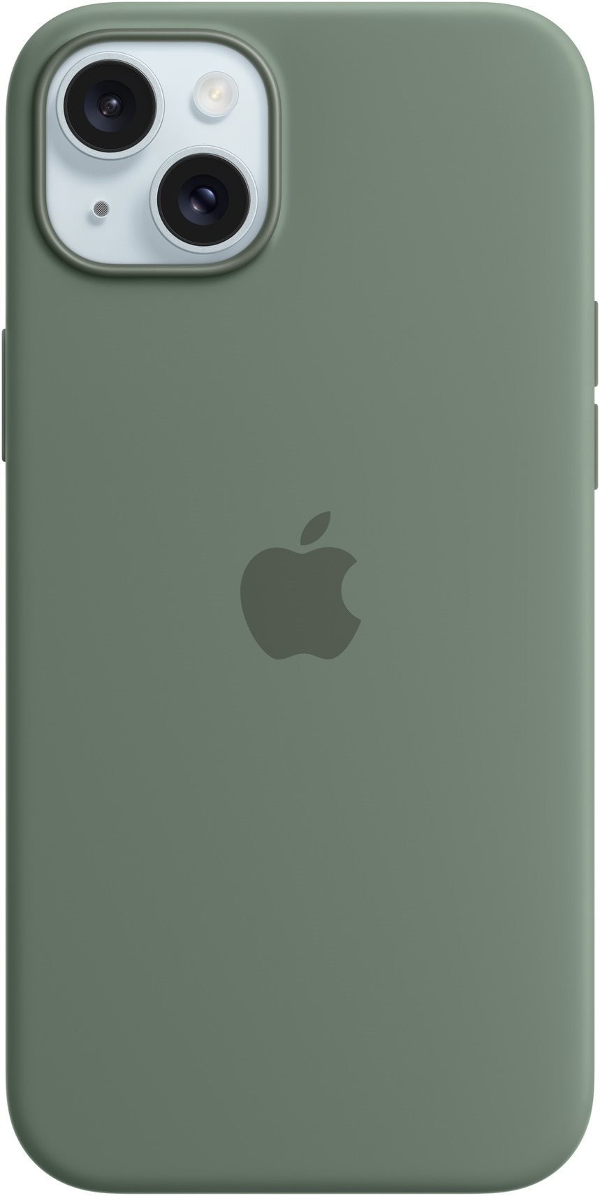 Apple iPhone 15 Plus Silikónový kryt s MagSafe cyprusovo zelený