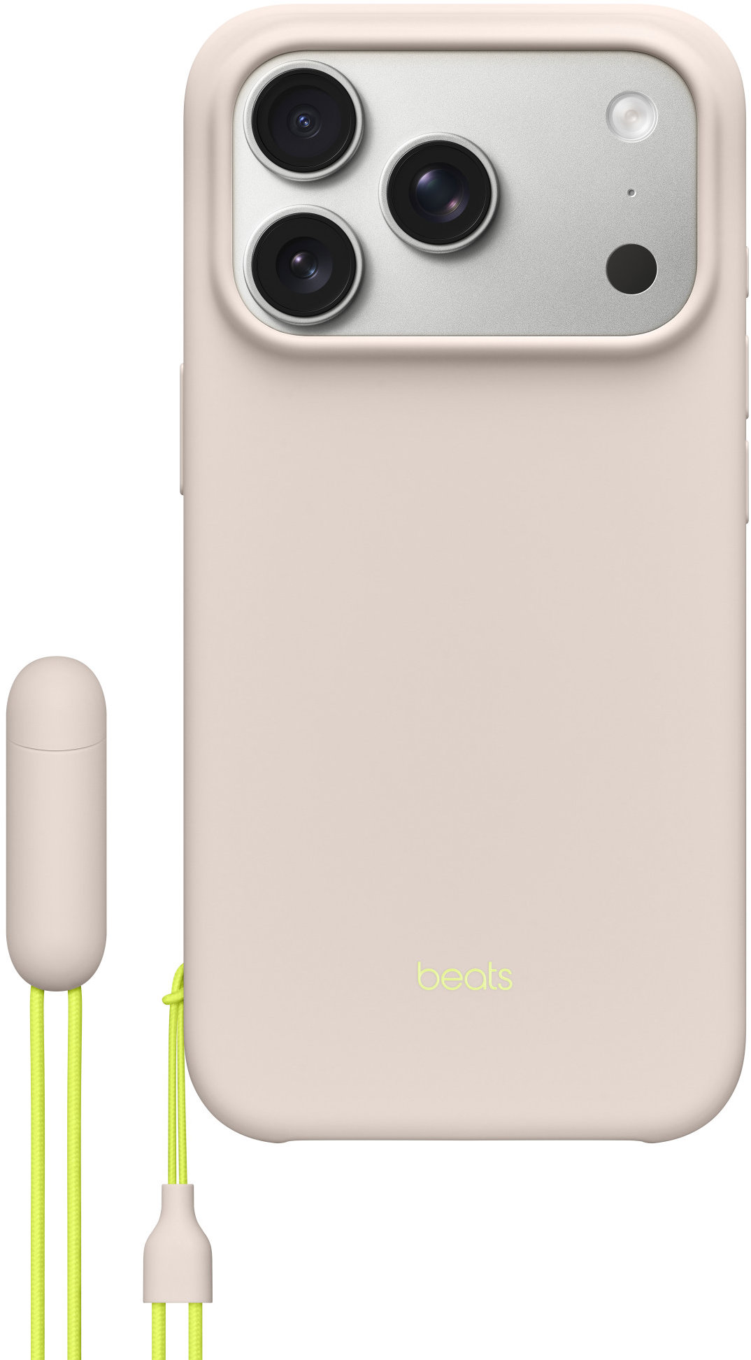 iPhone Kryt Beats so stojanom na iPhone 17 Pro s MagSafe a ovládačom fotoaparátu vápencovo sivý