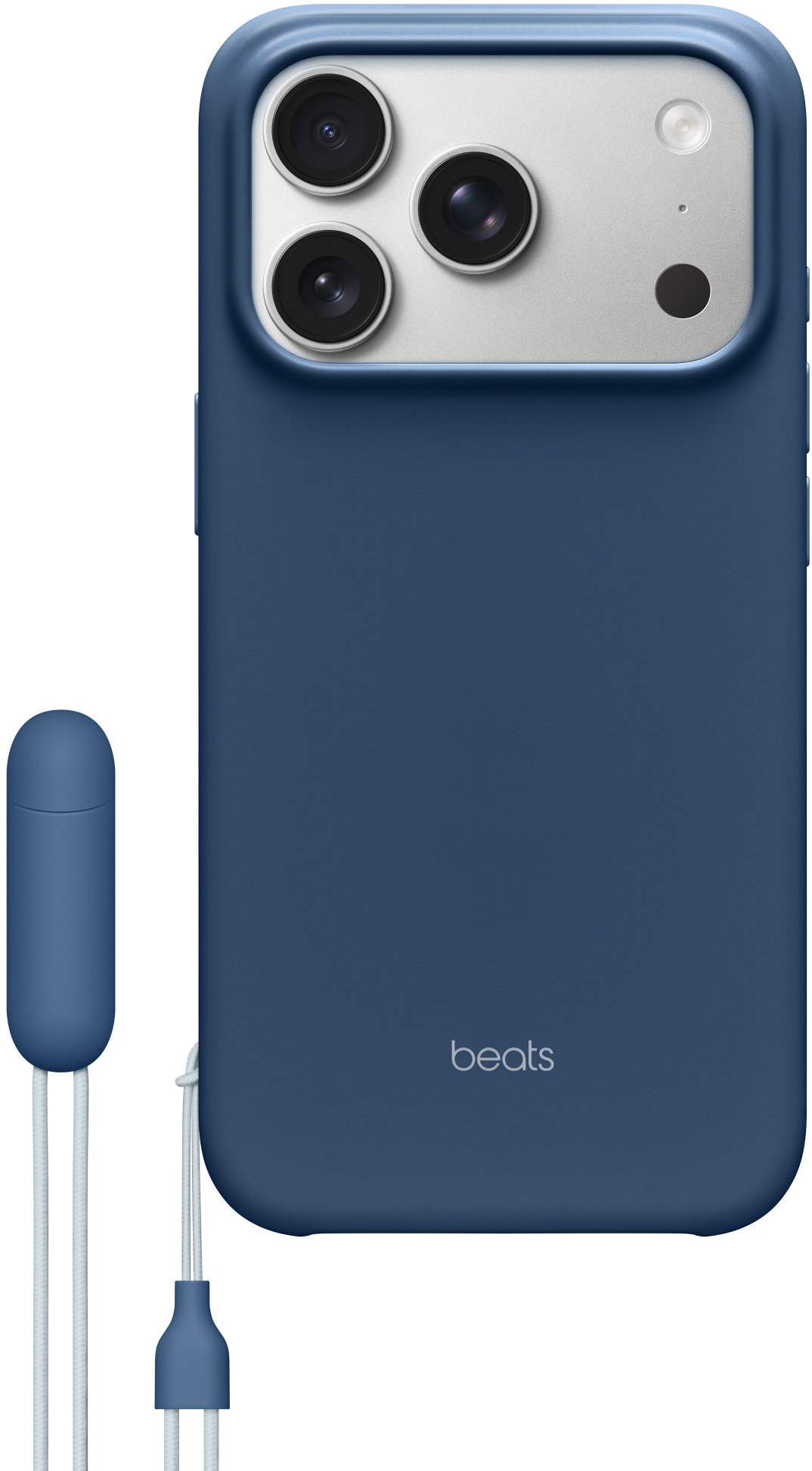 iPhone Kryt Beats so stojanom na iPhone 17 Pro s MagSafe a ovládačom fotoaparátu hlbinno modrý
