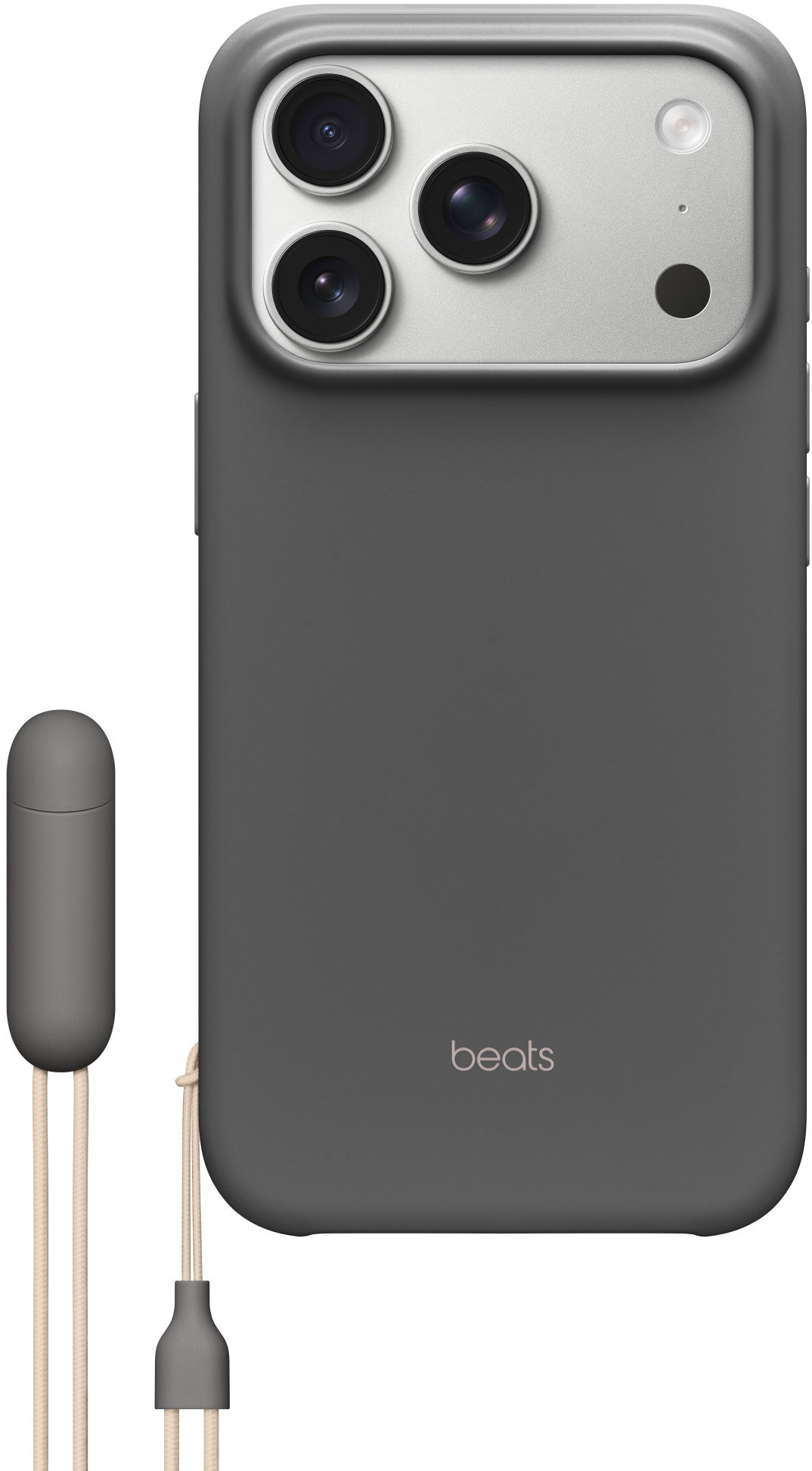 iPhone Kryt Beats so stojanom na iPhone 17 Pro s MagSafe a ovládačom fotoaparátu granitovo sivý