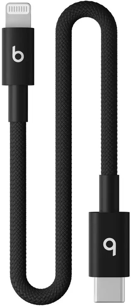 Apple Beats USB-C na Lightning Woven Short Cable (20cm) - Bolt Black