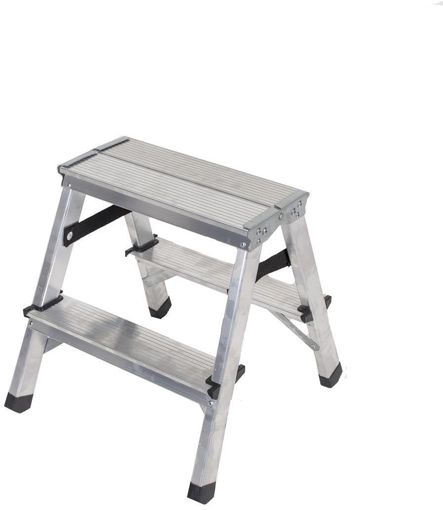 J.A.D. TOOLS Schodíky obojstranné hliníkové, 2 priečky
