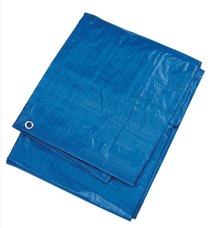 JAD TOOLS plachta, PE, 5 × 8 m, 50 g/m2, modrá