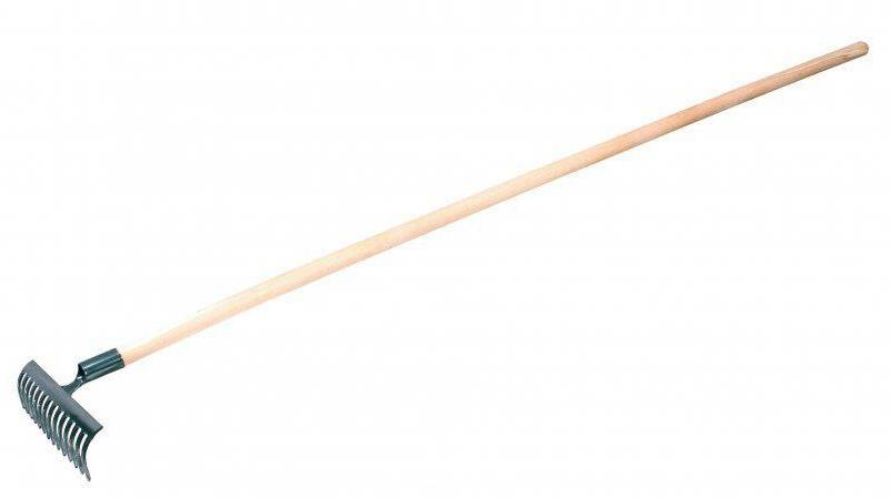 JAD TOOLS hrable železné 10 zubov s násadou 150 cm
