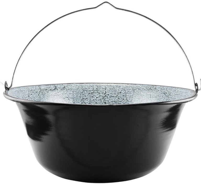Igotrend Kotlík na guláš smalt 16 l/44,5 cm, čierny