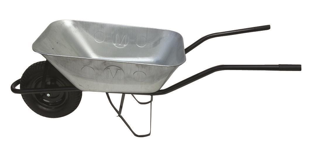 JAD TOOLS Fúrik stavebný 80 l nafukovacie koleso, pozinkovaná ťahaná korba 100 kg