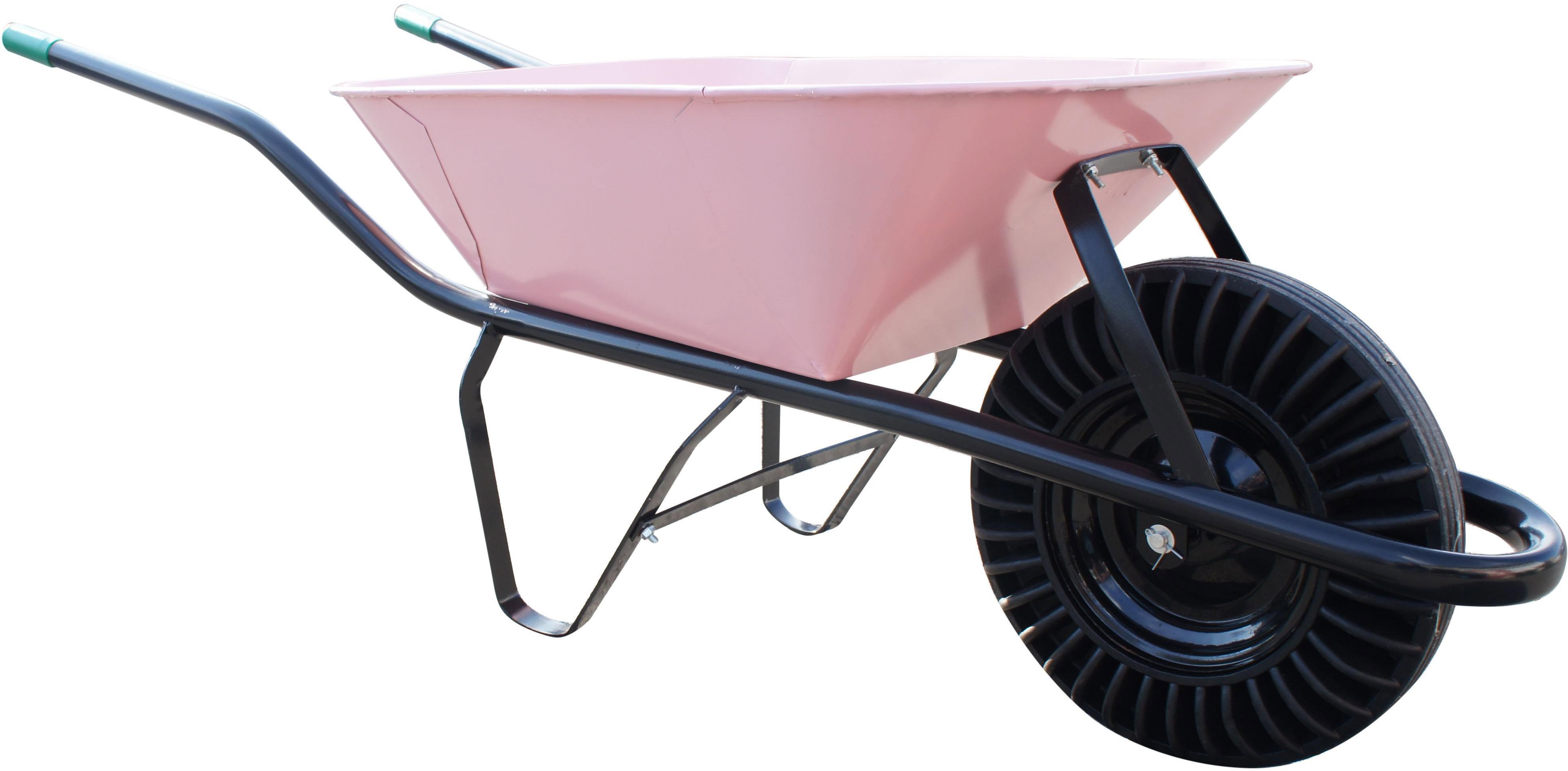 J.A.D. TOOLS fúrik stavebný, plná guma, 60 l, ružový