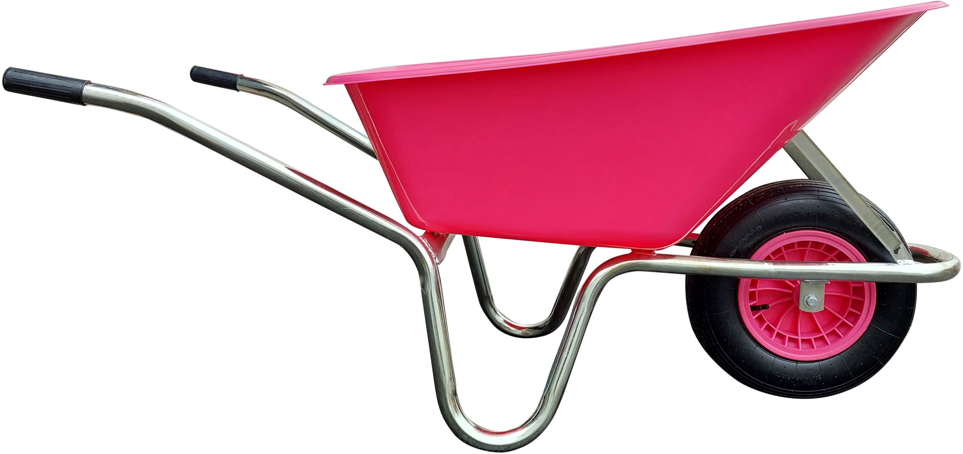 J.A.D. TOOLS Záhradný fúrik Livex 100 l, ružový