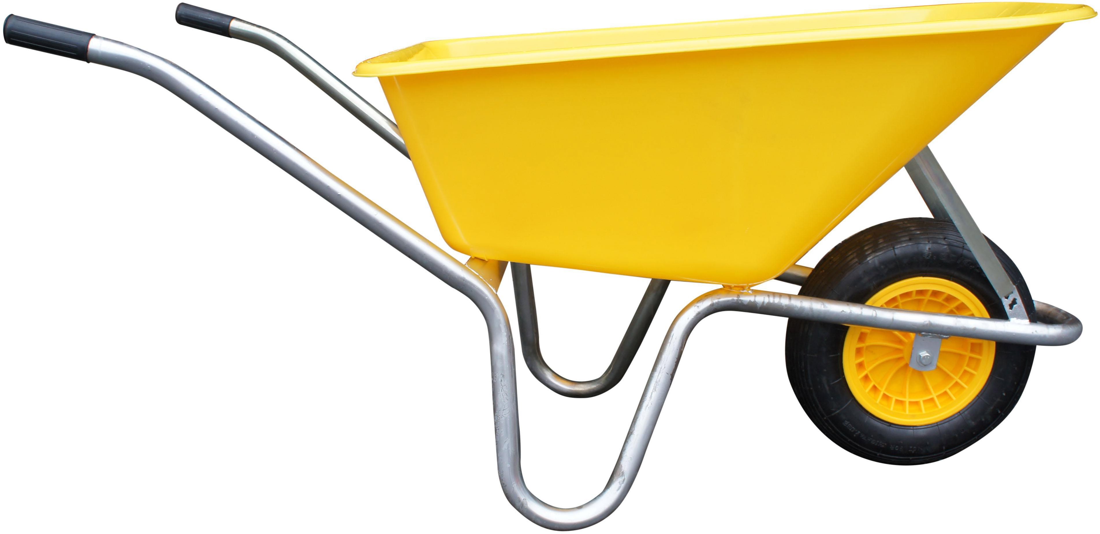 J.A.D. TOOLS Záhradný fúrik Livex 100 l, žltý