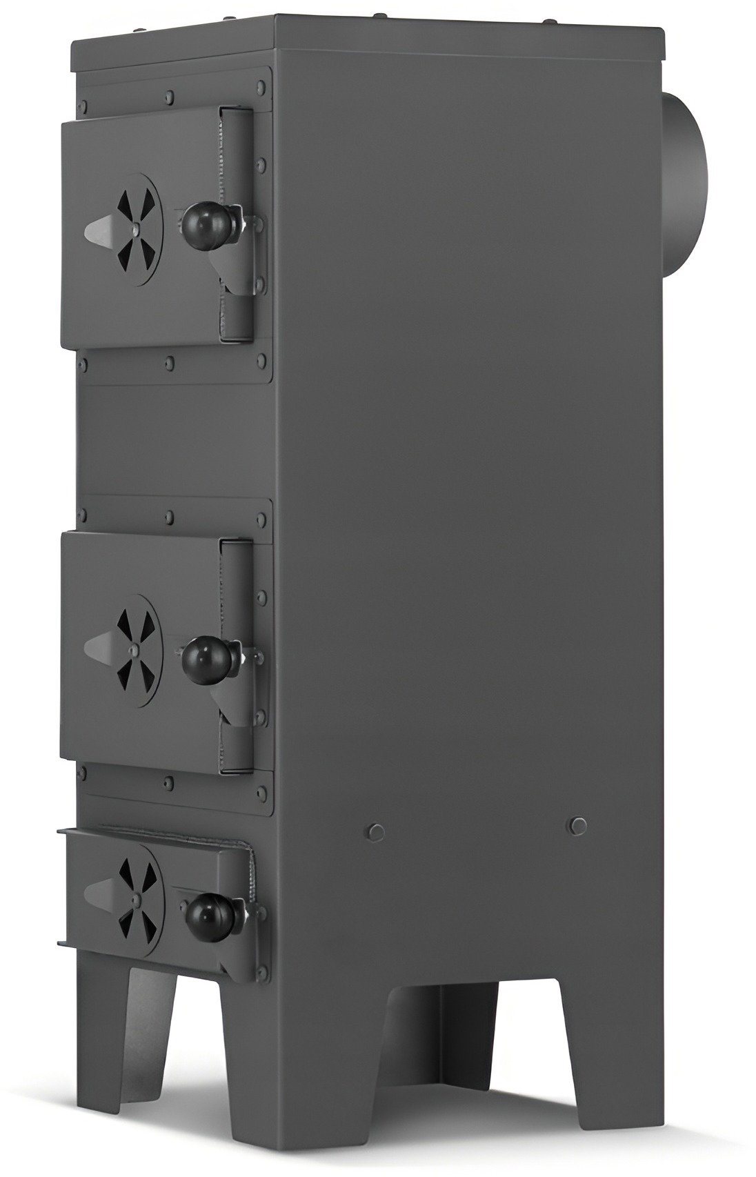 JAD TOOLS kachle so šamotom 28 × 39 × 69 cm, 7,1 kW, dymovod 120 mm