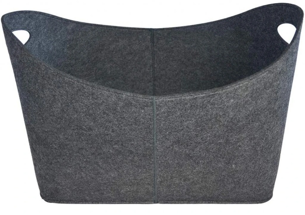 J.A.D. TOOLS Kôš na drevo plsťový sivý 54 × 39 × 30 cm