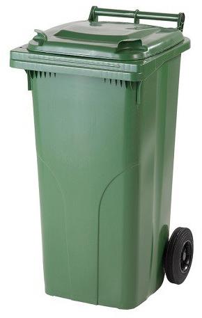 J.A.D. TOOLS Smetná nádoba, zelená 120 l
